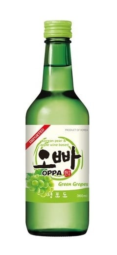 Soju Green Grapes Oppa 12% - 360ml