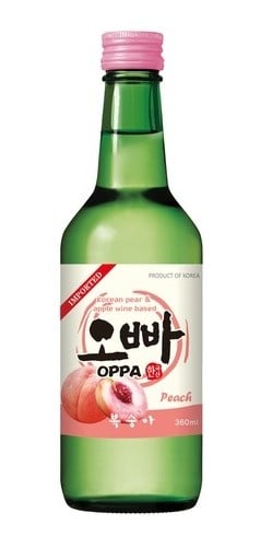 Soju Peach Oppa 12% - 360ml