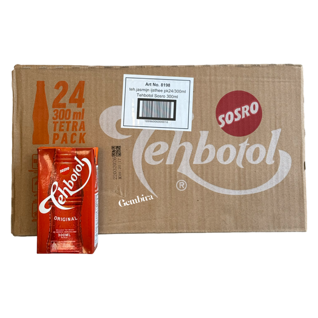 sosro teh botol 300ml x 24 packs