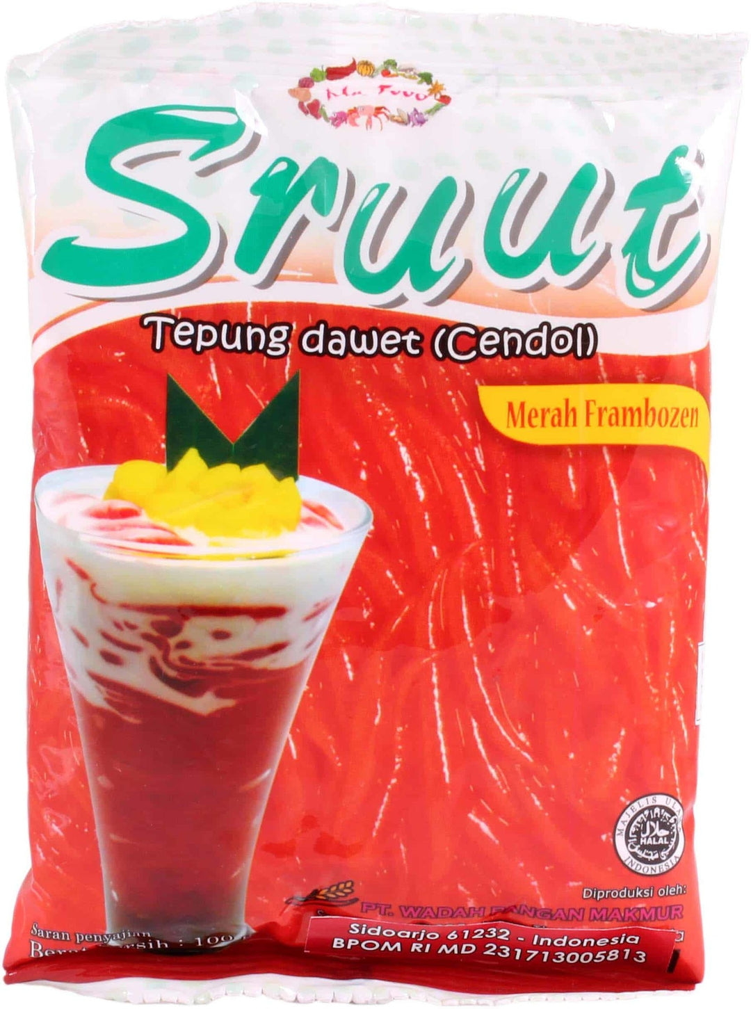Sruut Tepung Dawet (Cendol) Raspberries 100gr