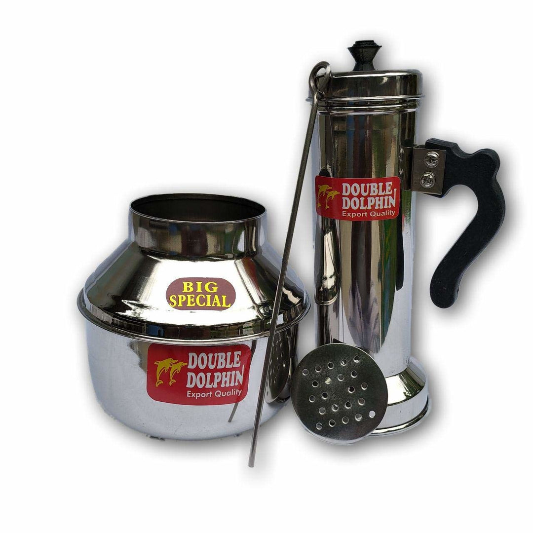 stainless steel puttu maker - double dolphin