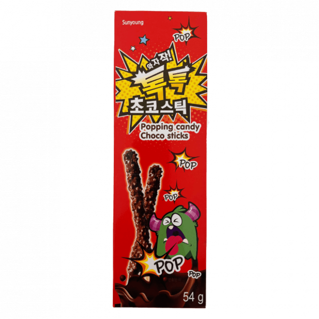 sunyoung popping candy choco sticks 54g