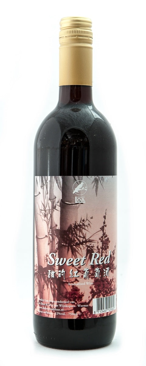 Sweet Red Wine 750ml, 12% - Ponkiy Loa