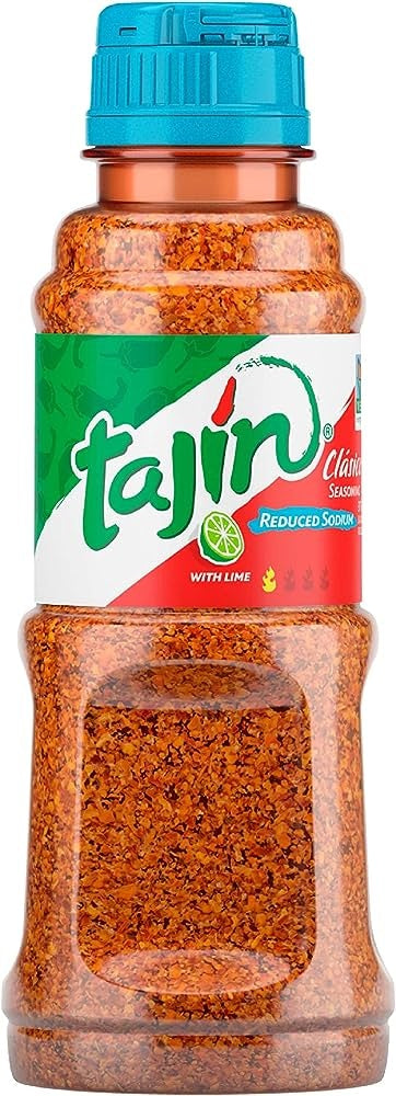Tajin Clasico Seasoning reduced sodium 9 oz - 255g blue lid