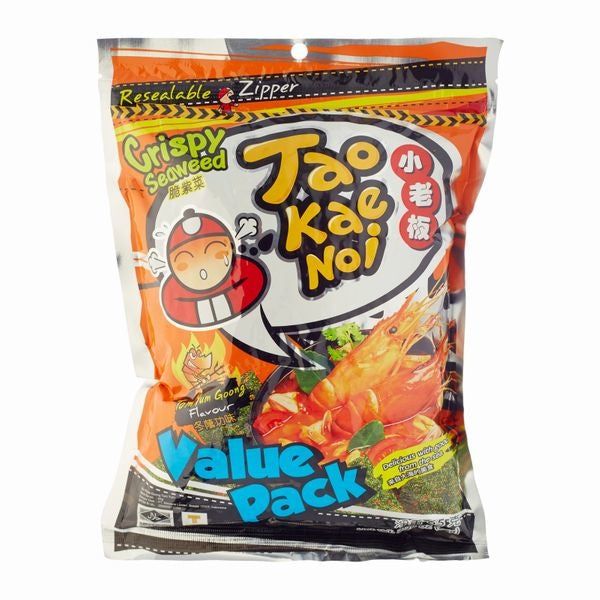Tom Yum Goong Crispy Seaweed 59gr Tao kae noi - Value Pack