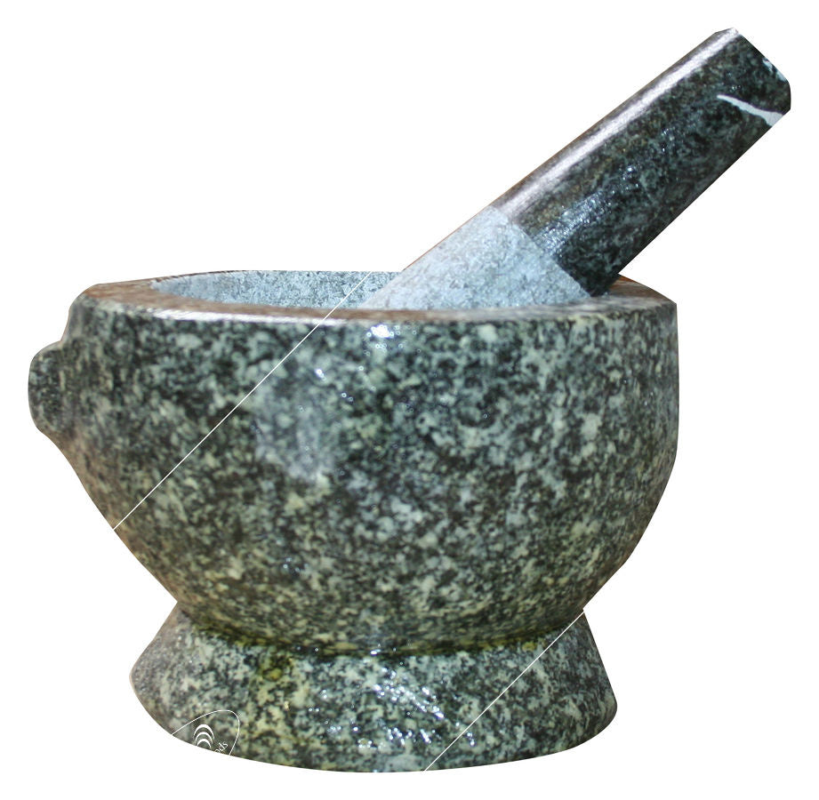 Thai stone mortar pestle ø 17cm - 6.5inch Made in Thailand