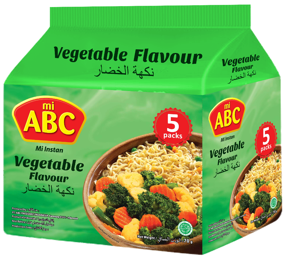 Vegetable Mi Instant 5 packs (x70g) mi ABC
