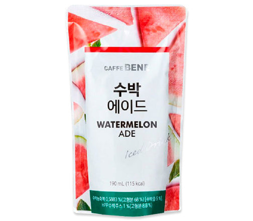Watermelon Ade Ice Drink 190ml Caffe Bene