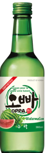 Soju Watermelon Oppa 12% - 360ml
